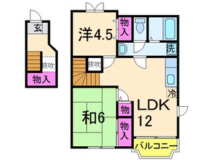 バーデンハイムⅢの物件間取画像